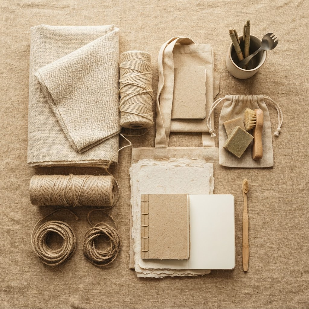 Natural hemp textiles and paper products